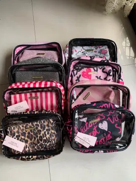 Victoria's Secret Women's Cosmetic Travel Case Make Up Bag Purple Nwt
