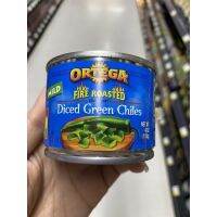 Ortega Fire Roasted Mild Diced Green Chiles 113 G.