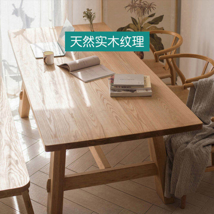 Ash Wood Dining Table Solid Wood Workbench Table and Chair Designer