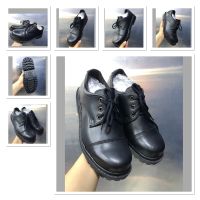 รองเท้าหัวเหล็ก ทรงหัวต่อสีดำล้วน(size37-47)