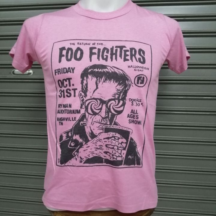 เสื้อ​วง​Foo Fightersผ้า​บาง​