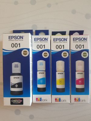 epson 001 ดำ+สี ของแท้ใหม่ 100% มีรับประกันศูนย์