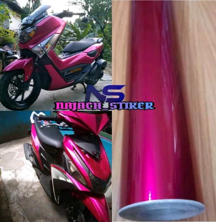 Stiker Skotlet Pink Magenta Candy Scotlite Motor Pink Candy Scotlet