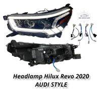 ไฟหน้า Revo 2020 2021 2022 ไฟหน้าแต่ง REVO ลาย AUDI ไฟ LED ไฟเลี้ยววิ่ง