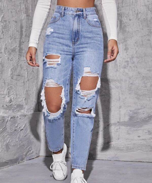 jeans tattered