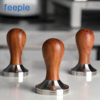 Feepie เครื่องกดผงไม้มะกานีเครื่องชงกาแฟไม้แท้แบบอิตาลีค้อนกดผง51/53/58MM