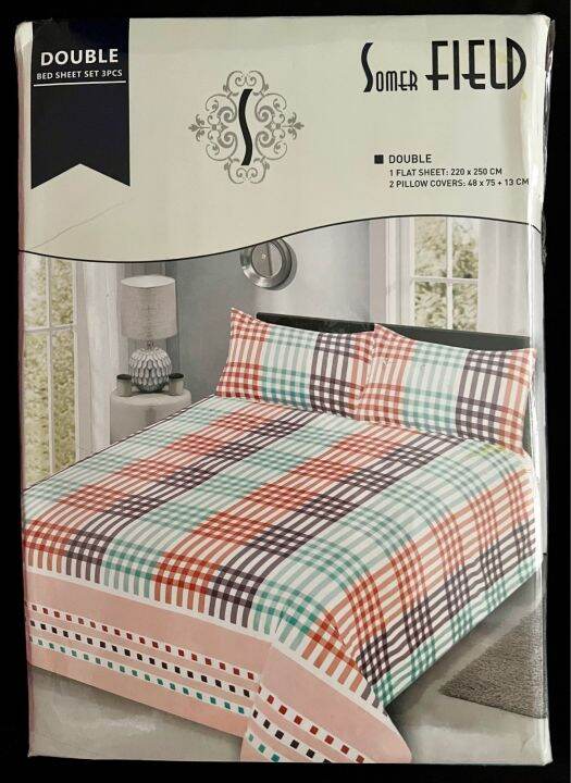 Somer Field Flat Sheet (double) Lazada PH