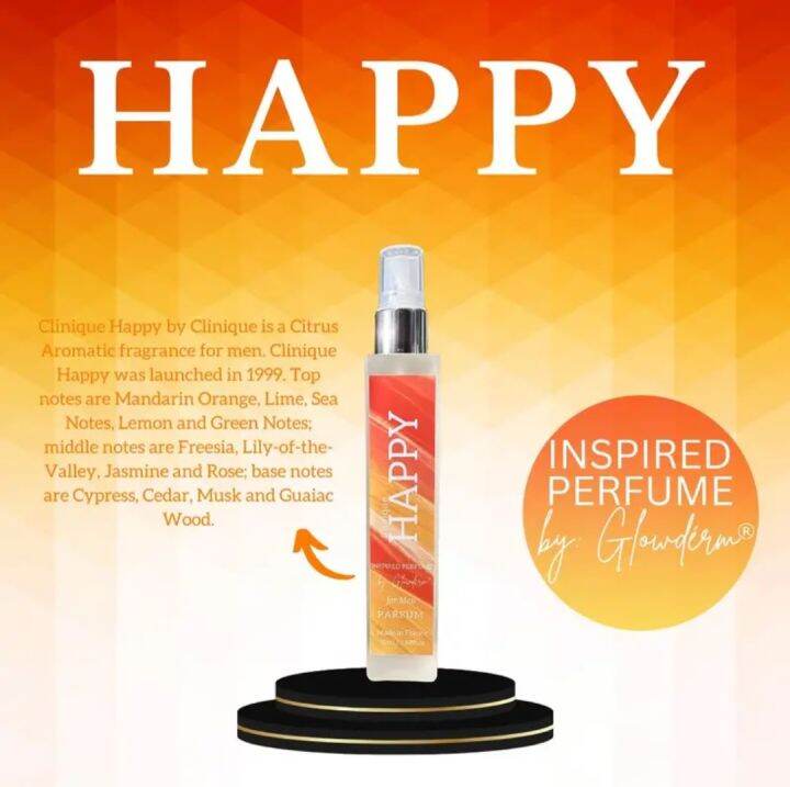 Happy L 50ml L 30 Oil Based L Made In France L Inspired Perfume By Glowderm Lazada Ph 1180