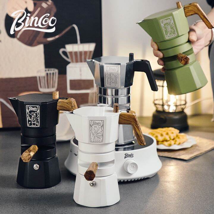 Bincoo Espresso Coffee Pot Double Valve Moka Pot Constant Temperature