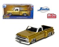 1969 CHEVROLET C10 PICKUP LOWRIDER GOLD WHITE TOP 1:24 SCALE DIECAST MODEL JADA #34304