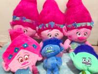 ตุ๊กตาการ์ตูน Trolls Poppy Haper Branch DJ Suki Creek Guy Diamond Cooper มือสอง ลิขสิทธิ์แท้