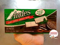 Andes Mint Cookie Cruncg Thins ช็อคโกแลตแผ่น รสคุกกี้แอนด์ครีมผสมมิ้นต์ ขนาด28ชิ้น 132กรัม