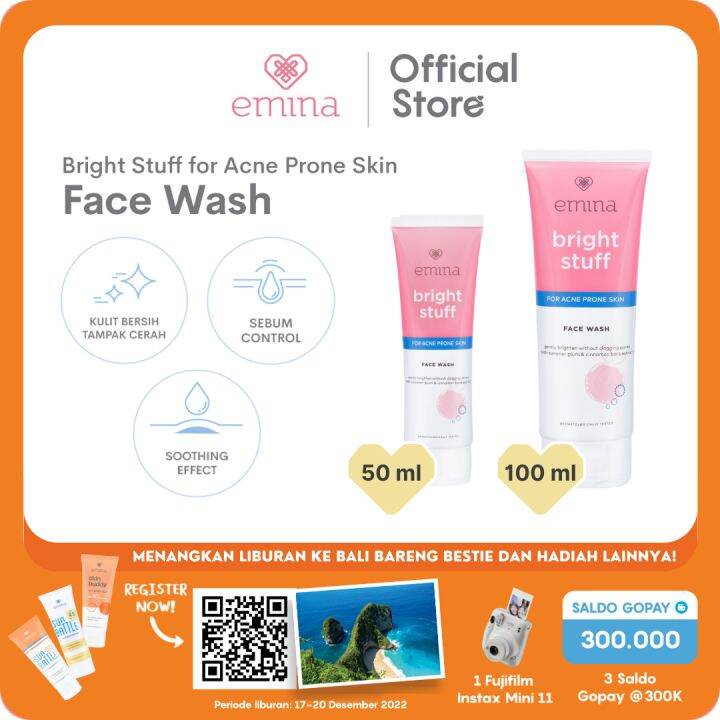 Emina Bright Stuff for Acne Prone Skin Moisturizing Cream 20 mL