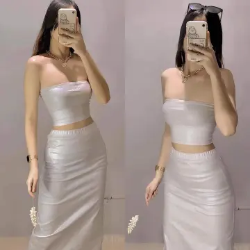 Shop White Tube Long Skirt with great discounts and prices online