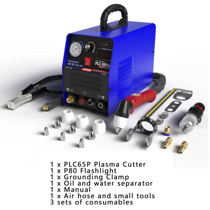 PLASMARGON CUT65P IGBT Pilot Arc Plasma Cutter CNC Cutting 18mm 65A 110