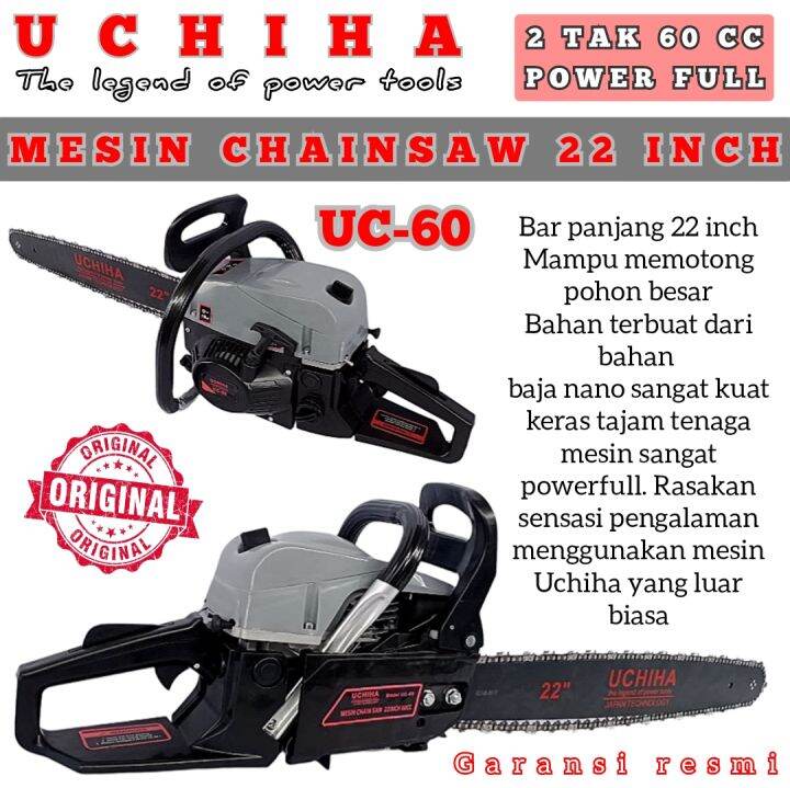 Mesin Chain Saw Senso Gergaji Potong Tebang Pohon Kayu Chainsaw Uchiha