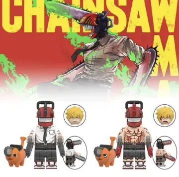 2023 Anime Chainsaw Man Denji Power Himeno Hayakawa Aki Reze Mini Action  Figures Building Blocks Model Bricks Kids Toys Gifts