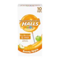 ?พร้อมส่งที่ไทย? HALLS Kids Cough &amp; Sore Throat Pops   นำเข้า แท้ 100%