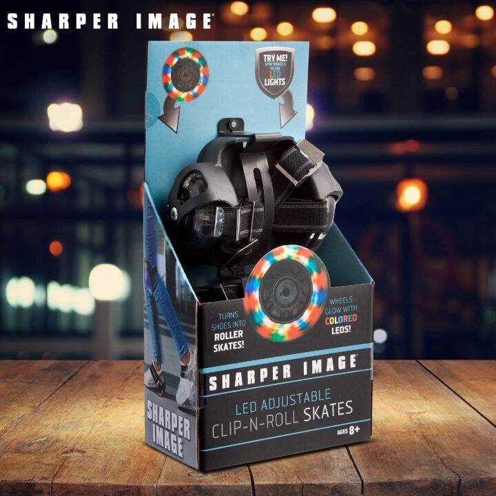พร้อมส่ง Sharper Image Clip-N-Roll Skates, Strap-in Adjustable Roller ...