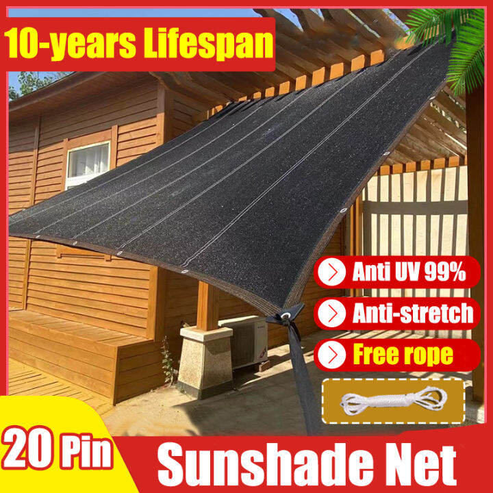 🔥Anti UV 99🔥 Sun shade Net 20 Pin 6 Wire Hemming Garden Sun Mesh
