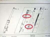 ปลอกรองแกนโช๊คแท้ 35 มม. ด้านบน+ล่าง Nproarm (1ชุด=2 ชิ้น)