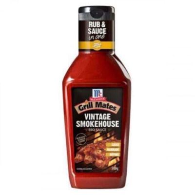 Maccormick Grill Mates Vintage Smoke house BBQ Sauce แม็คคอร์มิค บาร์บีคิววินเทจสโมค 500g