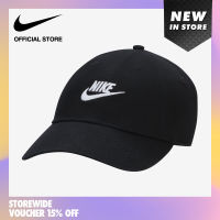 Nike Unisex Club CB Futura Washed Cap - Black