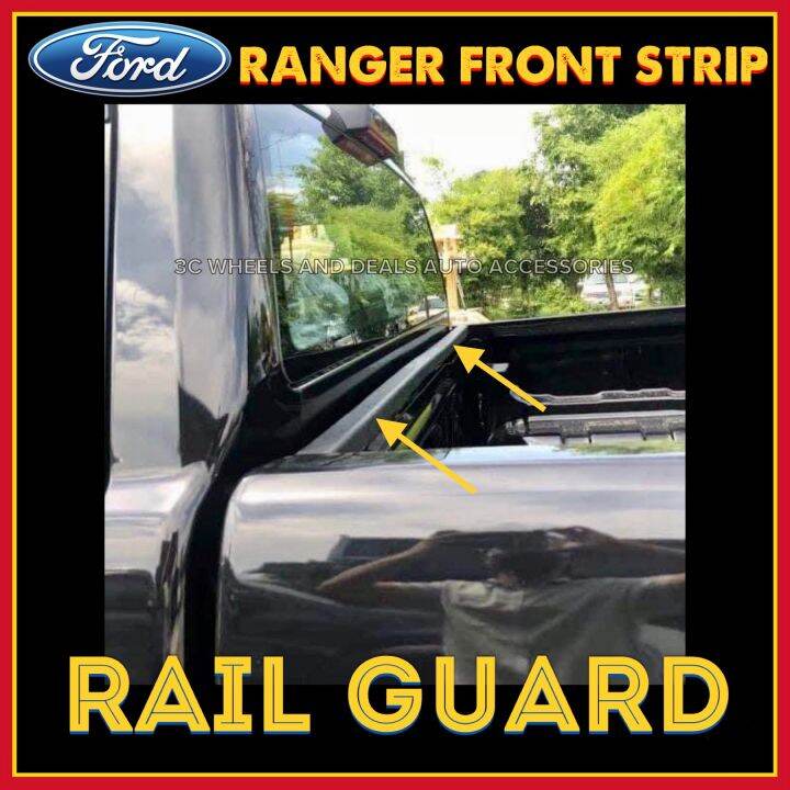 Ford Ranger Rail Protection FORD RANGER 2016-2022 FRONT STRIP RAIL GUARD (FORD RANGER ACCESSORIES ...