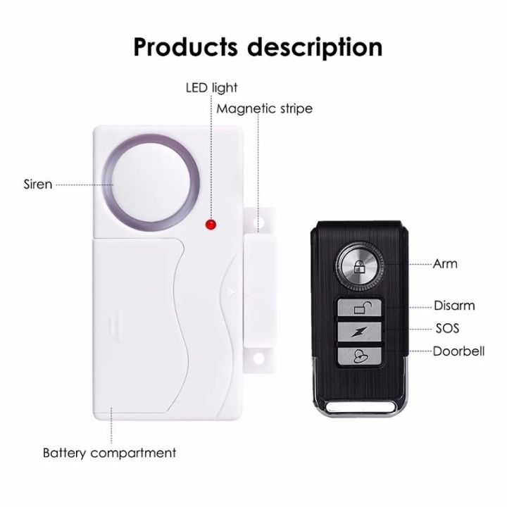 สัญญาณกันขโมยไร้สาย-เตือนภัยบ้าน-security-door-window-wireless-alarm