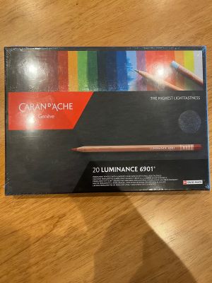 Caran D’Ache Luminance 6901, 20 Color Pencils (New)