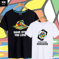 Wca World รูบิคเปิดการแข่งขัน2019เสื้อยืดเสริมพัฒนาการสูตรกีฬาอิเล็กทรอนิกส์เสื้อแขนสั้นผ้าฝ้ายแท้แขนสั้นสำหรับทั้งผู้ชายและผู้หญิง