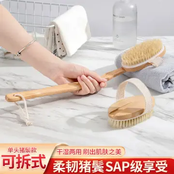 Helping Hand Long Foot Scrub Brush and Pumice : long foot scrub brush