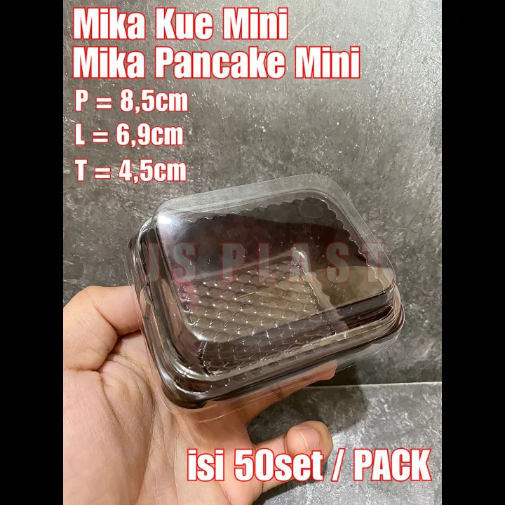 Isi Set Mika Pancake Durian Mini Tray Pancake Mini Kecil Tempat Kotak Puding Lazada