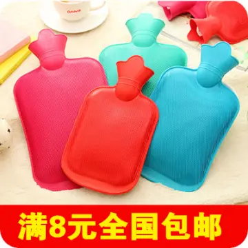 1000ml Hot Water Bottle Injection Type Explosion-proof Plush Warm Handbag  For Kids, Warm Belly And Bedding For Girls, Winter