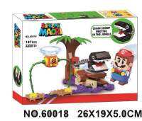 Lego building blocks 71381 Super Mario Wang Wang Jungle Encounter Extended Level Childrens Assembled Toys 60018