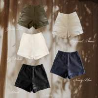 GRIS - Signature shorts กางเกงขาสั้นลินิน