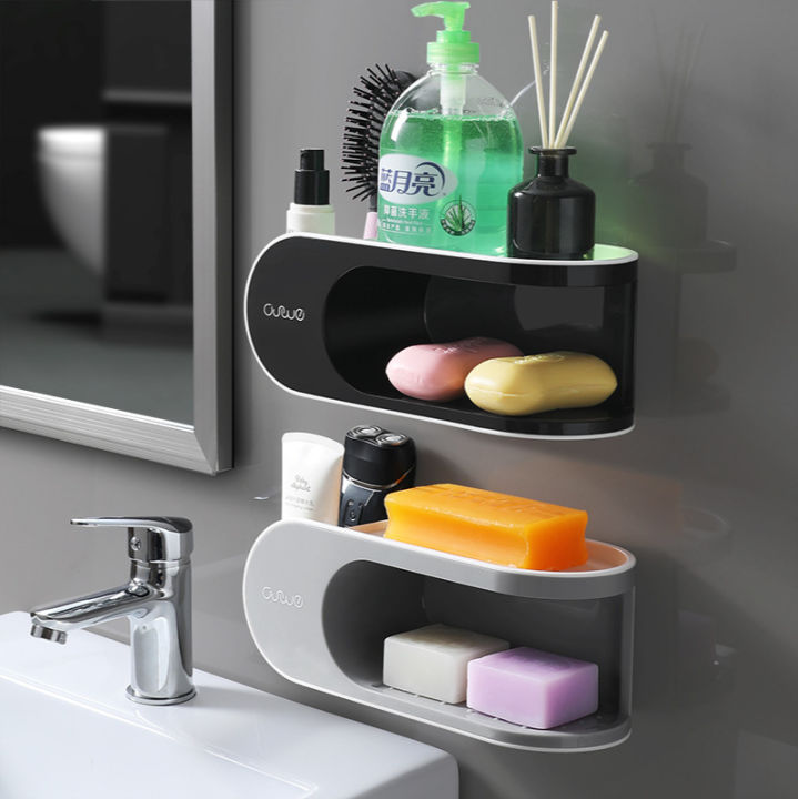 Soap Dish For Home - Wall Mounted Double Layer Soap Dish Holder Stainless  Steel Wall Hanging Soap Storage Rack Wholesaler from Surat