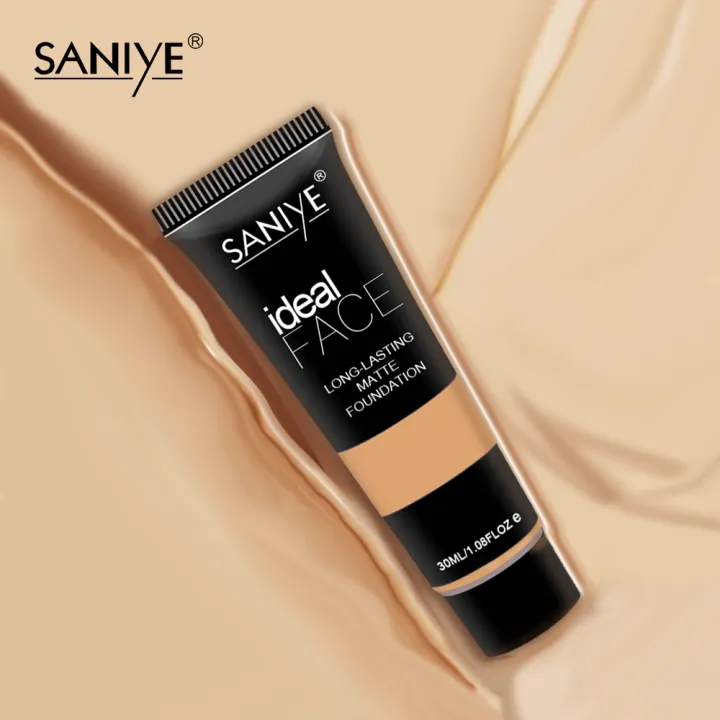 SANIYE Alas Bedak Asli BB Cream Primer Makeup Sempurna liquid foundation  Dengan Pelembab 3 Warna Full Coverage R1157 | Lazada Indonesia