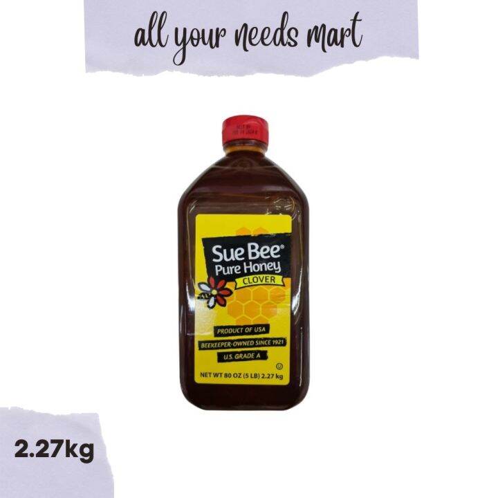 Sue Bee Pure Honey Clover, 2.27kg Lazada PH