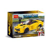 ตัวต่อเลโก้ Compatible with Lego Super Racing Chevrolet Corvette Z0675870 Boy Assembled Building Block Toy 78111