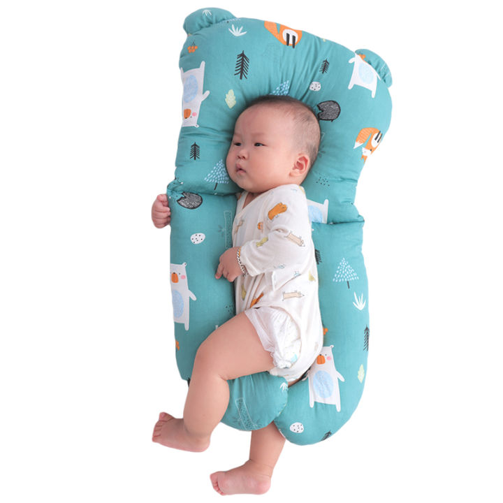 หมอนจัดทรงสำหรับเด็กทารกแรกเกิดอายุ0-3ขวบหมอนกอดสิ่งประดิษฐ์มหัศจรรย์เพื่อความปลอดภัยในการนอนหลับสำหรับทารกแรกเกิด