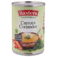 แบกซ์เตอร์ ซุปแครอทผสมผักชี Baxters Vegetarian Carrot &amp; Coriander Soup 400g