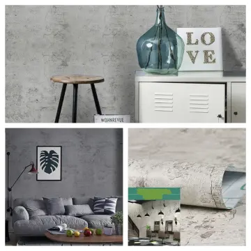 Light Gray Cement texture Peel and Stick Wallpaper 10L x 24W   MuralSprint  Peel and Stick Wallpapers