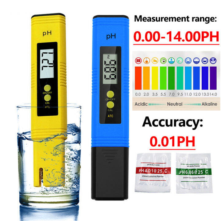 PH Meter Test Pen Portable 0.01PH Precision PH Monitoring Water Quality Detection Water Purity