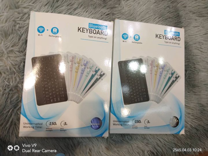 คีย์บอร์ด-bluetooth-keybard-คีย์บอร์ด-มินิ-ตัวเล็ก-พกพามี-สีดำ-ขาว-เทา