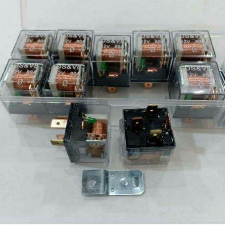Relay Kaki 4 transparan 80a | Lazada Indonesia