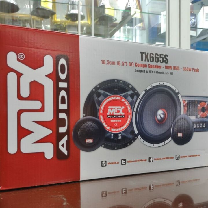 mtx-tx665s-ลำโพงแยกชิ้น-6-5นิ้ว-เครื่องเสียงติดรถยนต์-สินใหม่-ประกันศูนย์ไทย-มีบริการหลังการขาย