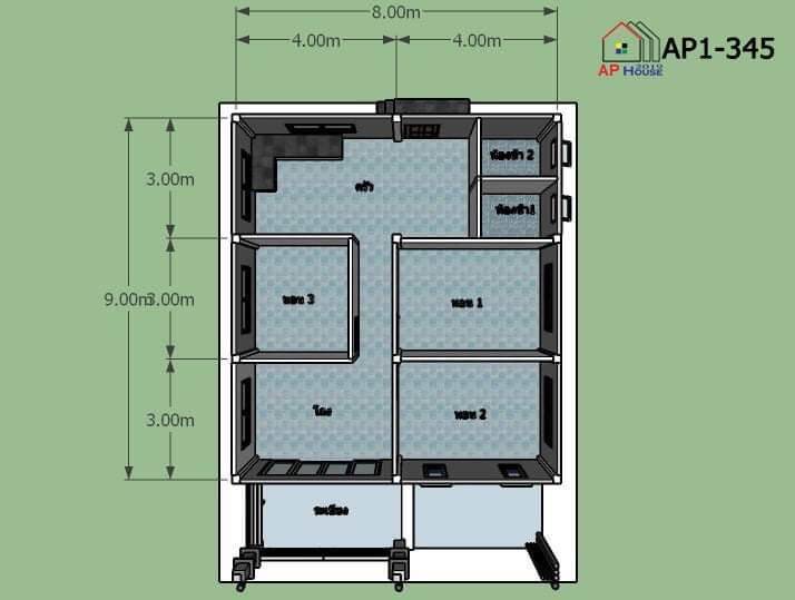 แบบบ้านสำเร็จ-3-ห้องนอน