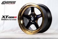 ล้อแม็ก ขอบ15 COSMIS CT-005R 15x8.0 ET30 4H100 สีดำขอบทอง?ราคาชุด4วง✅ แถมจุ๊บเหล็ก? ล้อแท้มีรับประกันนาน6ปีสี1ปี✅❤️