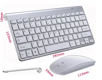 keyboard and mouse set 2.4G K908 notebook Laptop computer Silver คีย์บอร์ด เม้าส์ ไวเลส ไร้สาย สีเงิน สะดวก พกพา คอมพิวเตอร์ windows os x คีย์บอร์ด แป้นพิมพ์ พิมพ์ พิมพ์ดีด